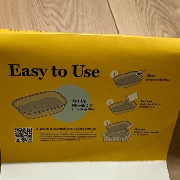Kitty Sift Eco-Friendly Disposable Sifting Litter Box Kit Large Set of 3 - Picture 5 of 7